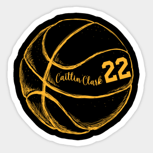 caitlin clark 22 Sticker
